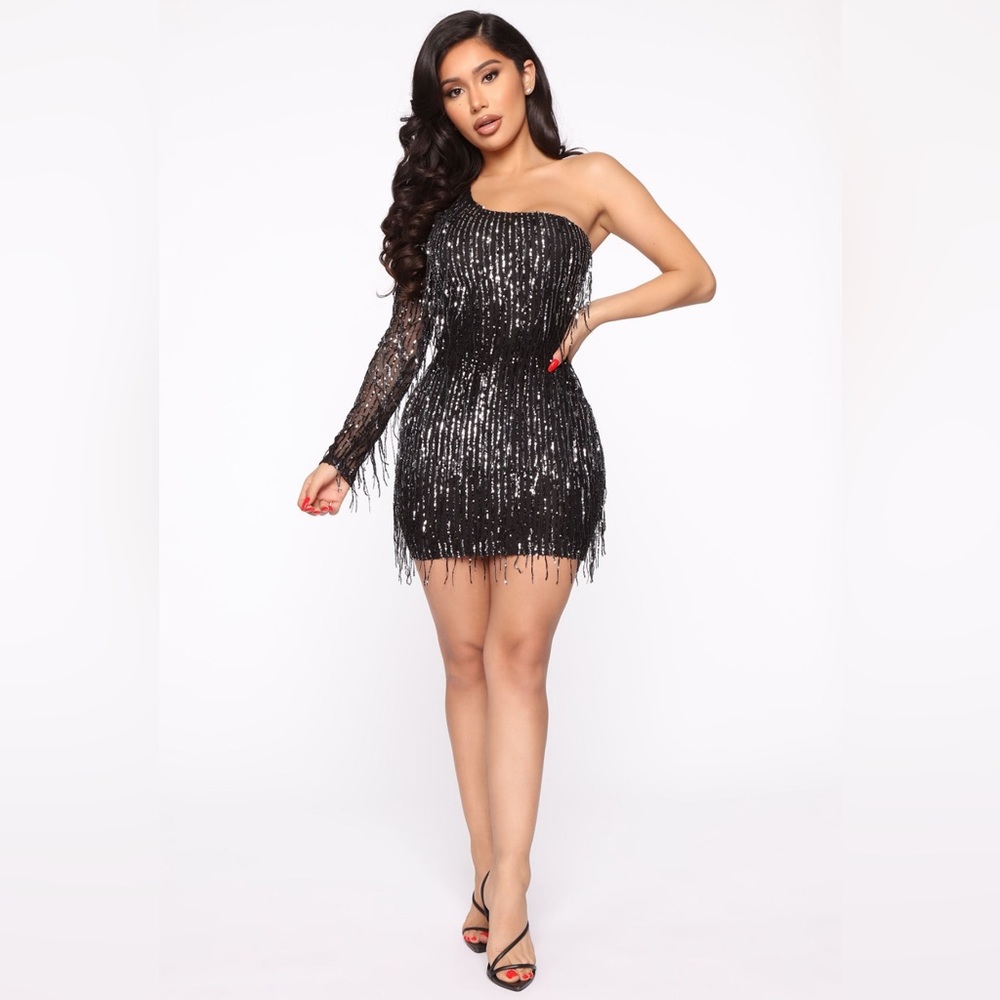 Fashion Nova’s No Strings Attached Sequin Mini Dress